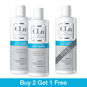 CLn Acne Cleanser 8oz 3-Pack Shop All Products CLn Skin Care Buy 2 Get 1 Free 