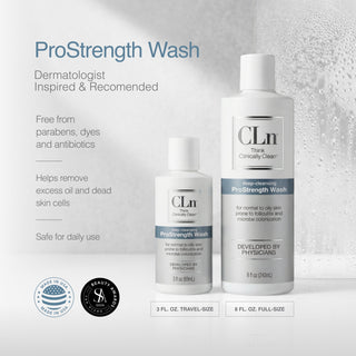 CLn ProStrength Wash 8oz 3-Pack CLn Skin Care 