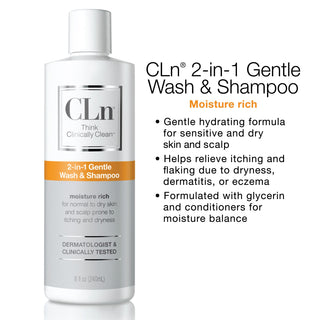 CLn Gentle Shampoo 2 in 1 Shop All Products CLn Skin Care 